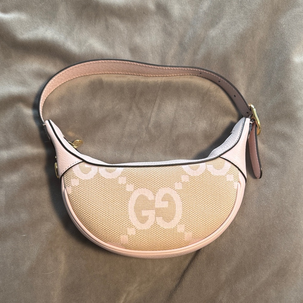 Gucci Jumbo GG mini Ophidia half moon crescent bag